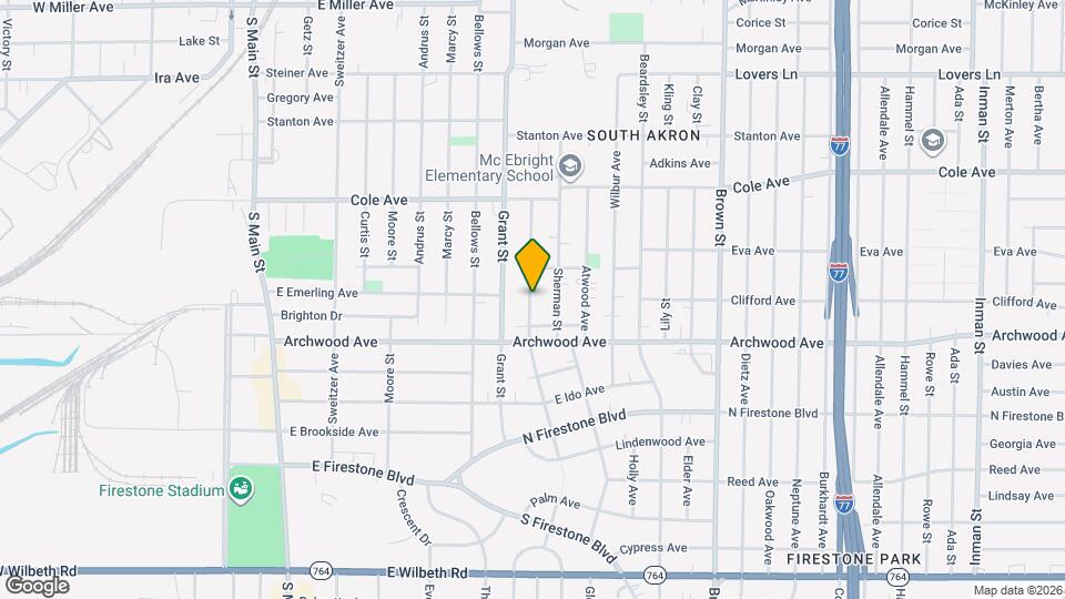 1289 Girard St Map and Location Details