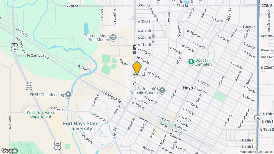 506 W 14th St Map and Location Details