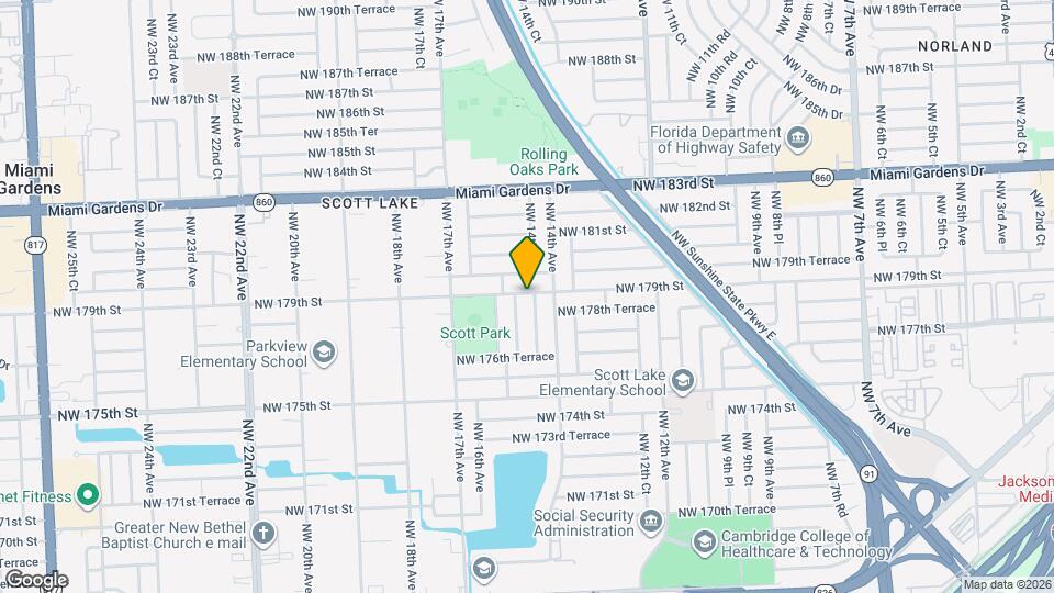 17830 NW 14th Ct Map and Location Details