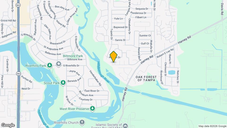 8202 Broward Pl Map and Location Details