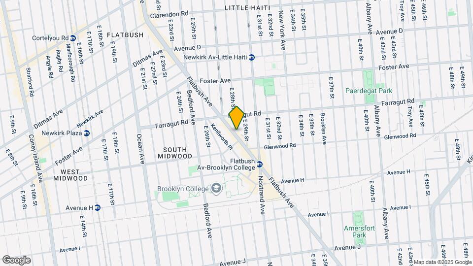 1457 Flatbush Ave Map and Location Details