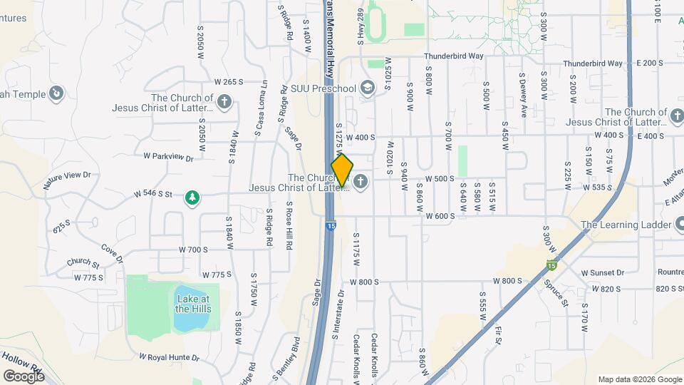 519 S 1275 W Map and Location Details