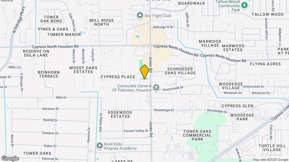 The Henry at Jones Road Mapa y Detalles de la Ubicación