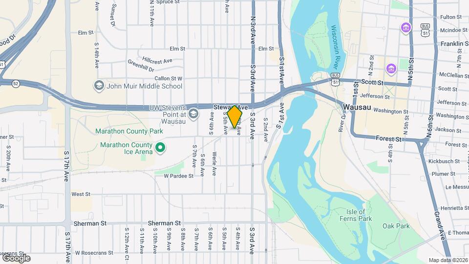 406 Garfield Ave Mapa y Detalles de la Ubicación