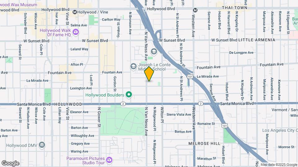 5753 Lexington Ave Map and Location Details