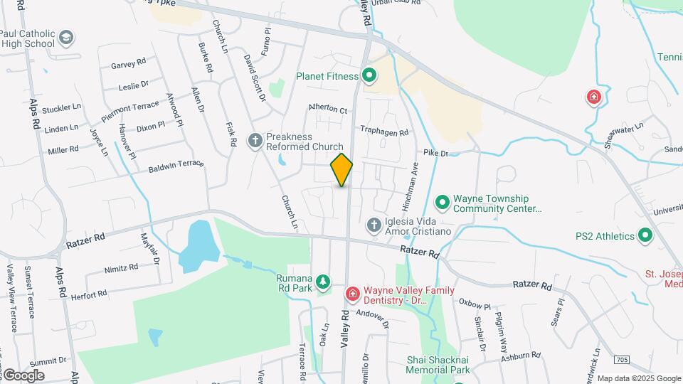 1165A Valley Rd Map and Location Details