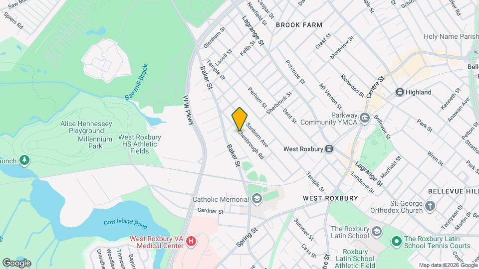 72 Chesbrough Rd, Unit 1 Map and Location Details