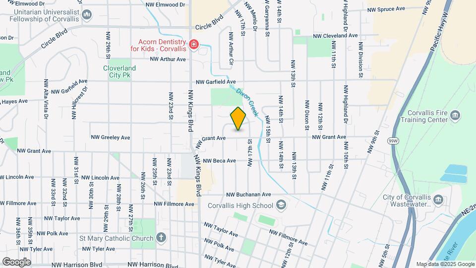 1733 NW Grant Ave Map and Location Details