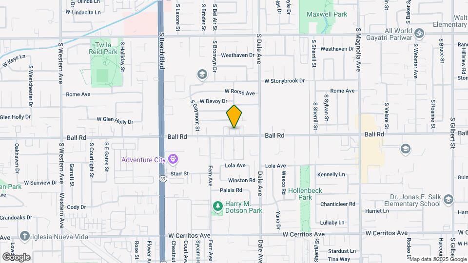 2845 W Ball Rd Mapa y Detalles de la Ubicación