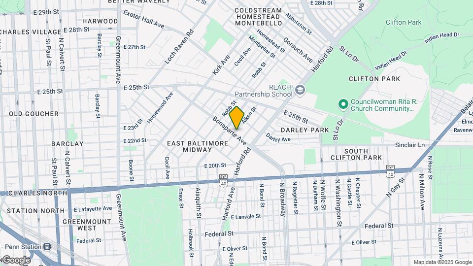 1222 Bonaparte Ave Map and Location Details