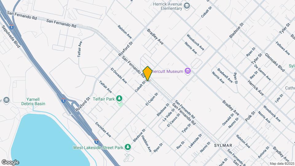 13037 San Fernando Rd Map and Location Details
