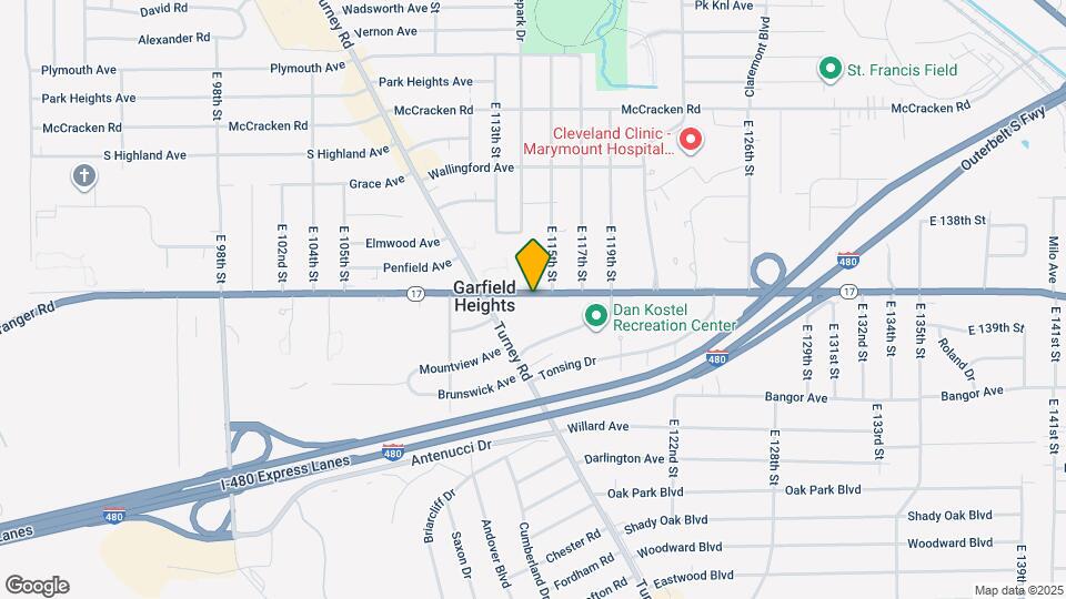 11416 Granger Rd Map and Location Details