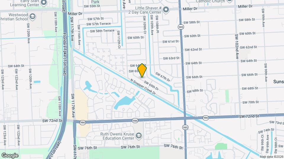 10971 SW 69th Dr Mapa y Detalles de la Ubicación