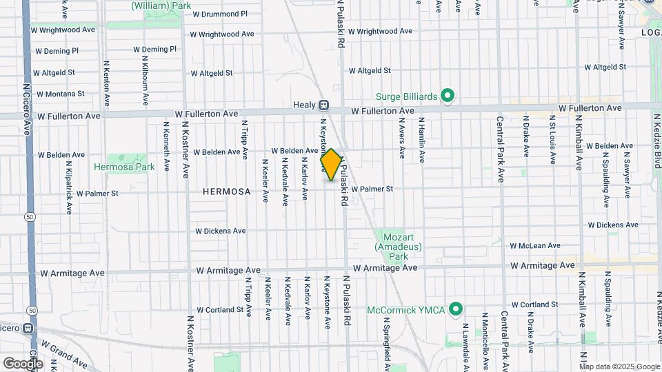 4016 W Palmer St Map and Location Details