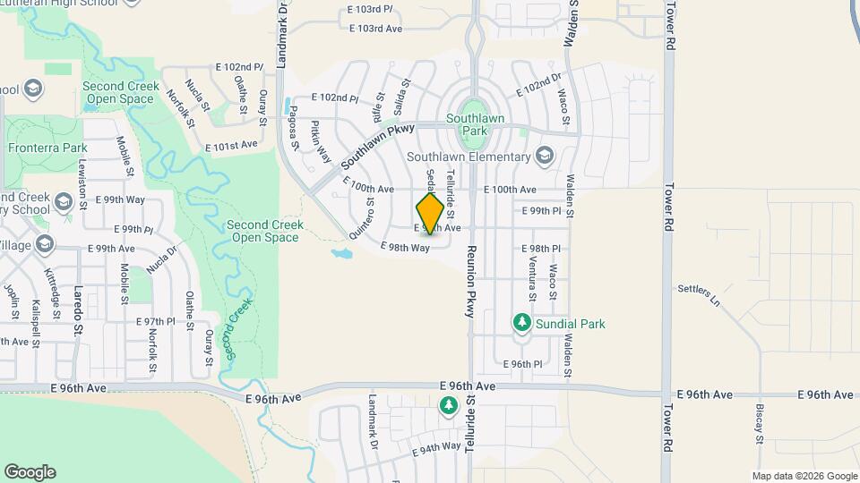 17593 E 98th Way Map and Location Details