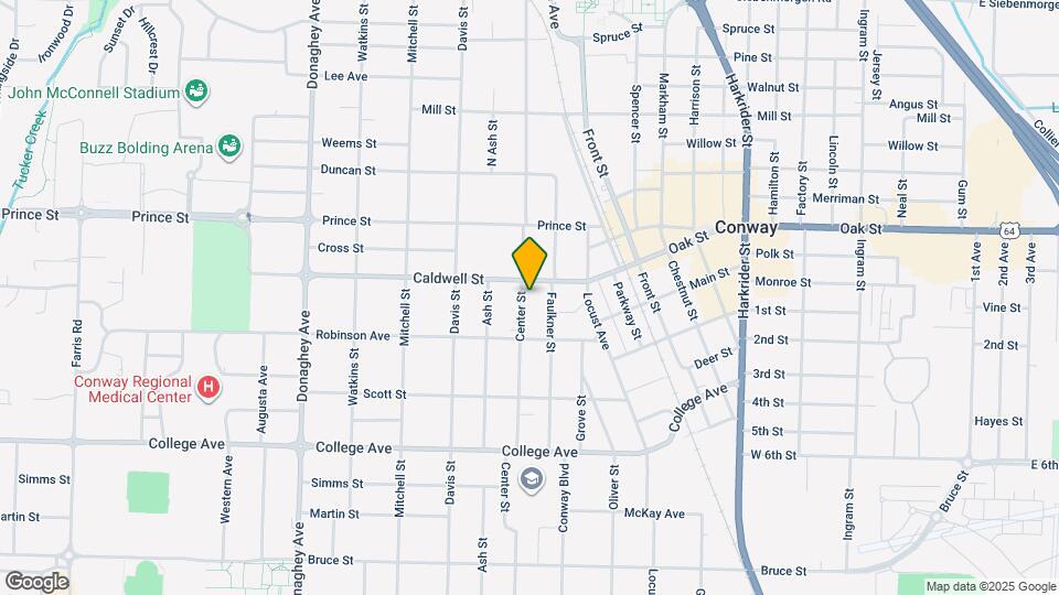 836 Center St Map and Location Details