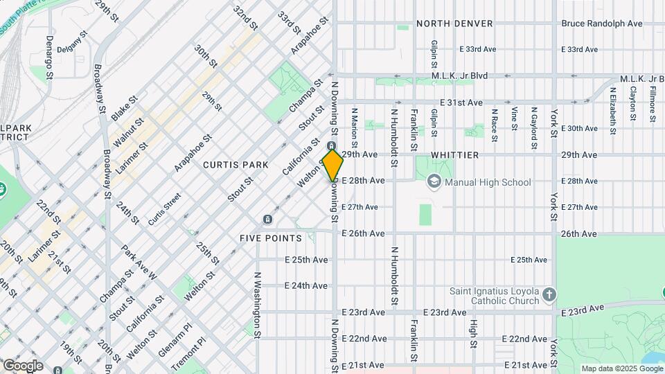 2741 N Downing St Map and Location Details