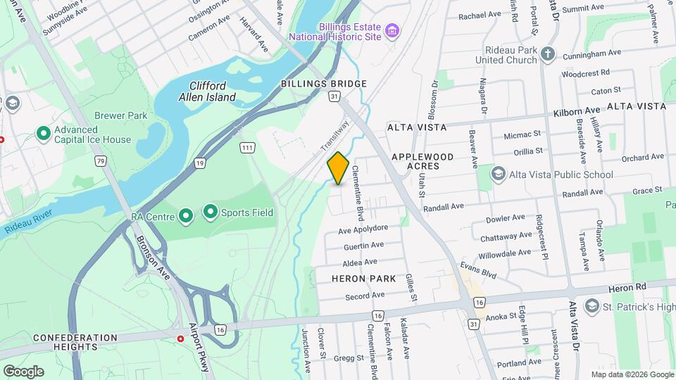 1121 Bavlie Av Map and Location Details