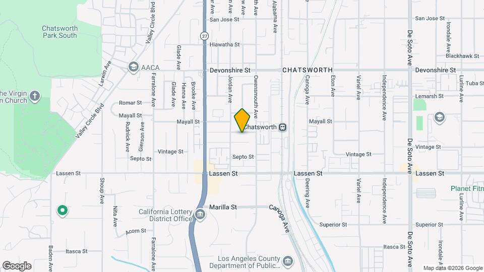 21730 Merridy St Map and Location Details