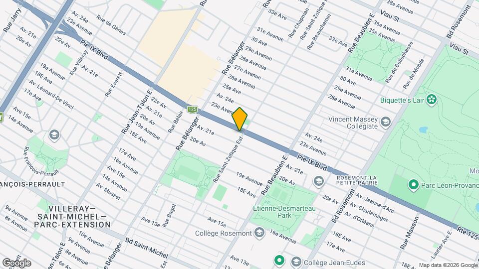 6710 Pie-IX Boul Map and Location Details