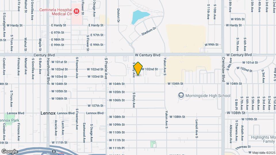 10302 Doty Ave Map and Location Details