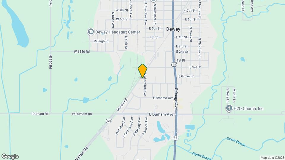 115 S Cherokee Ave Map and Location Details