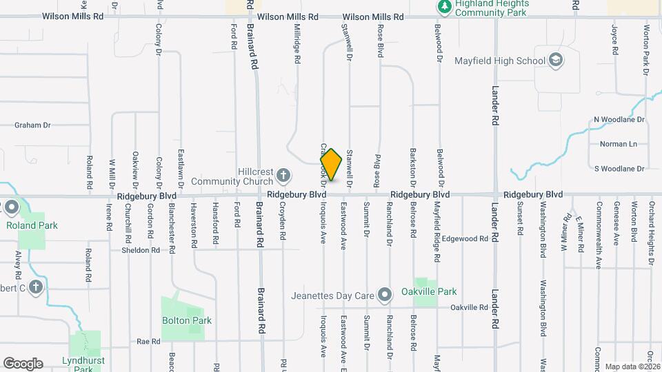 1071 Cranbrook Dr Map and Location Details