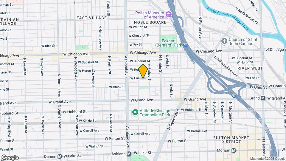 1465 W Erie St Map and Location Details