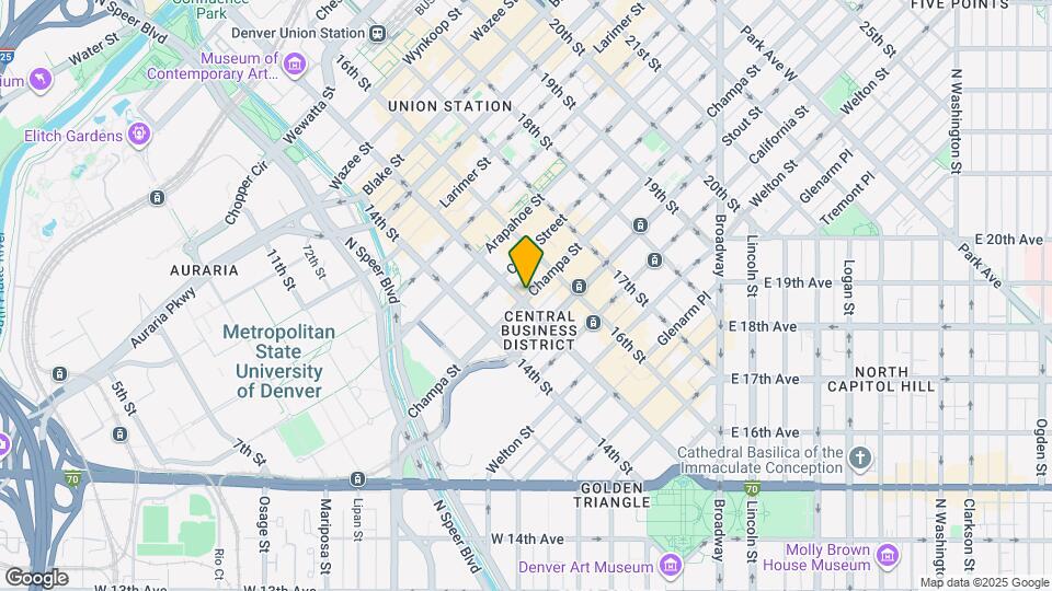 1511 Champa St Map and Location Details