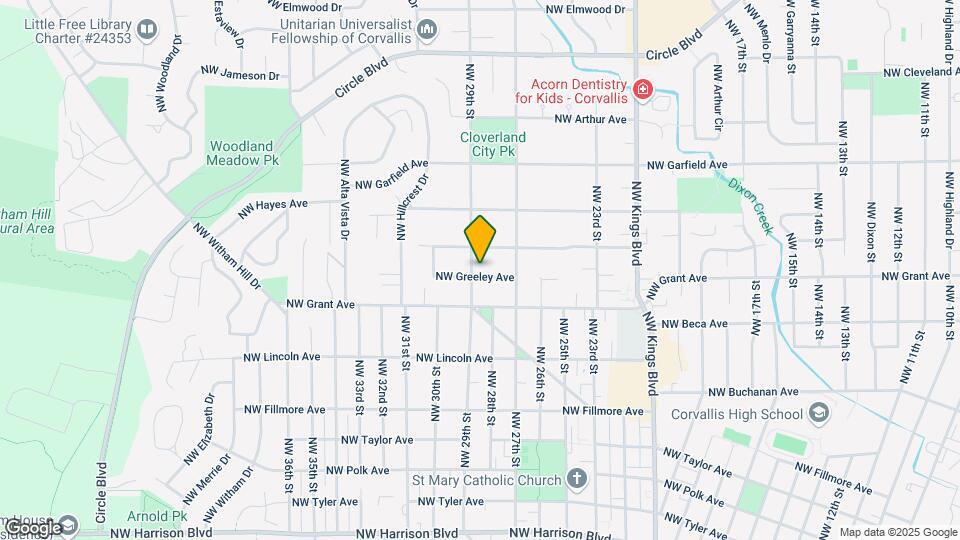 2835 NW Greeley Ave Map and Location Details