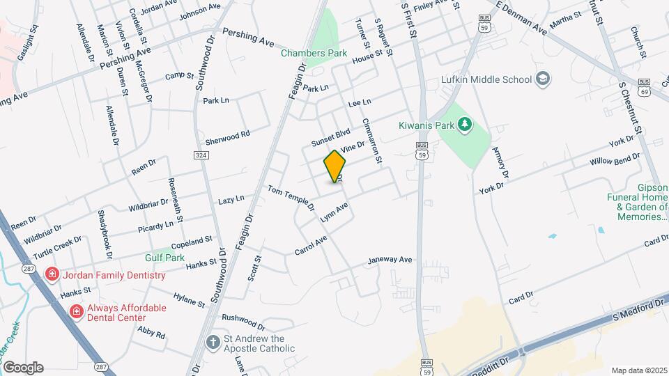 604 Hackney Ave Map and Location Details