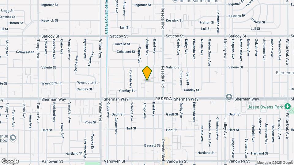 18562 Wyandotte St Mapa y Detalles de la Ubicación