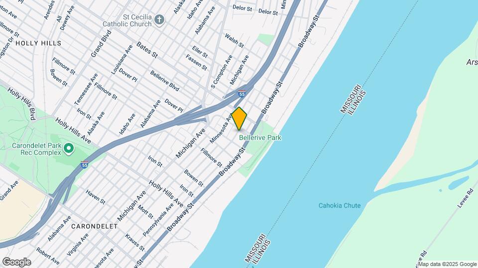 120 Bellerive Blvd Mapa y Detalles de la Ubicación