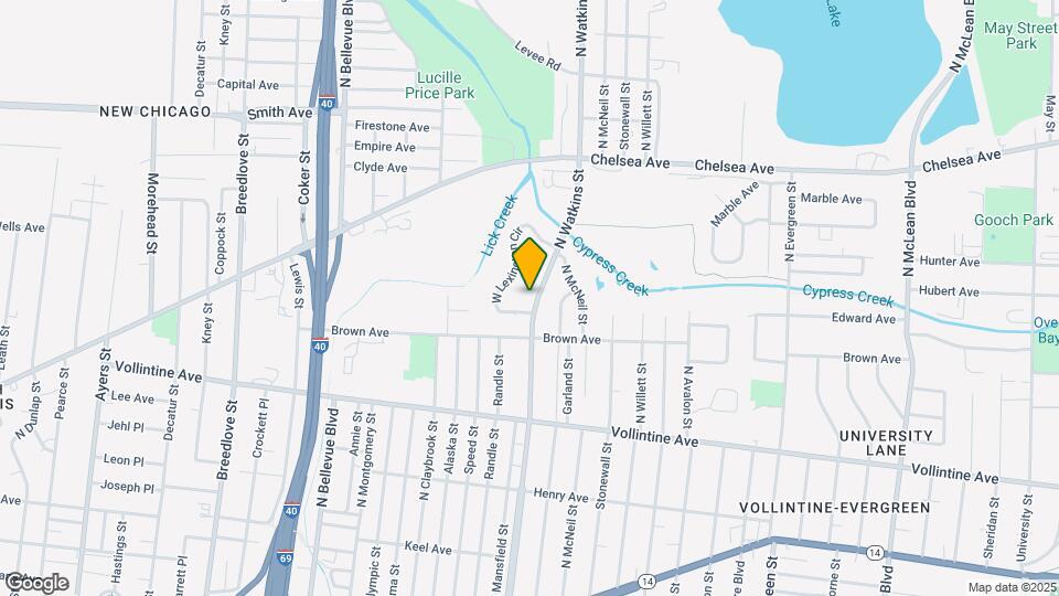 1093 N Watkins St Map and Location Details