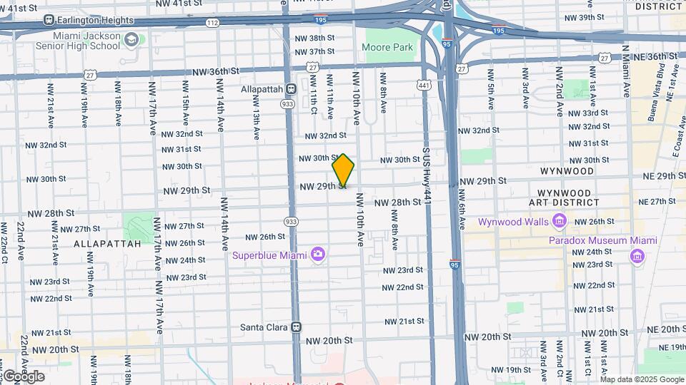 1054 NW 29th St Map and Location Details