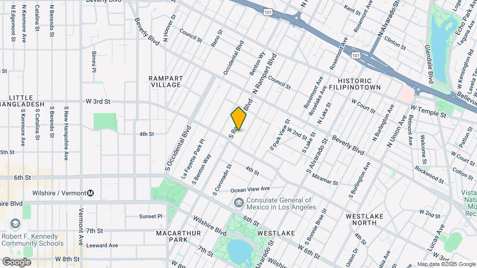 262 S Rampart Blvd Mapa y Detalles de la Ubicación