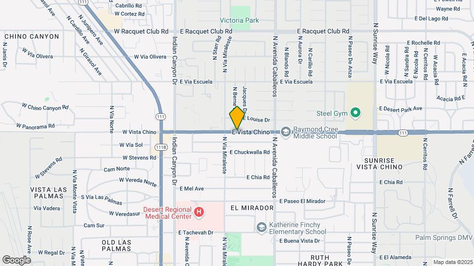 685 E Vista Chino, Unit 2 Map and Location Details