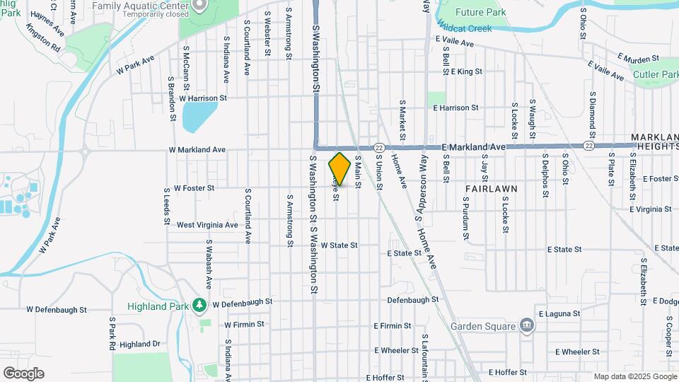 1106 S Buckeye St Map and Location Details