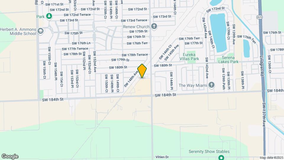 14778 SW 181st Terrace Map and Location Details