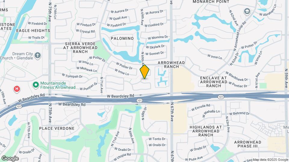 6874 W Blackhawk Dr Map and Location Details