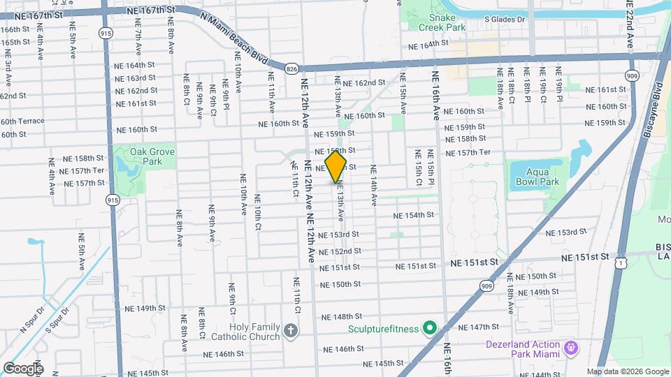 1290 NE 156th St Map and Location Details