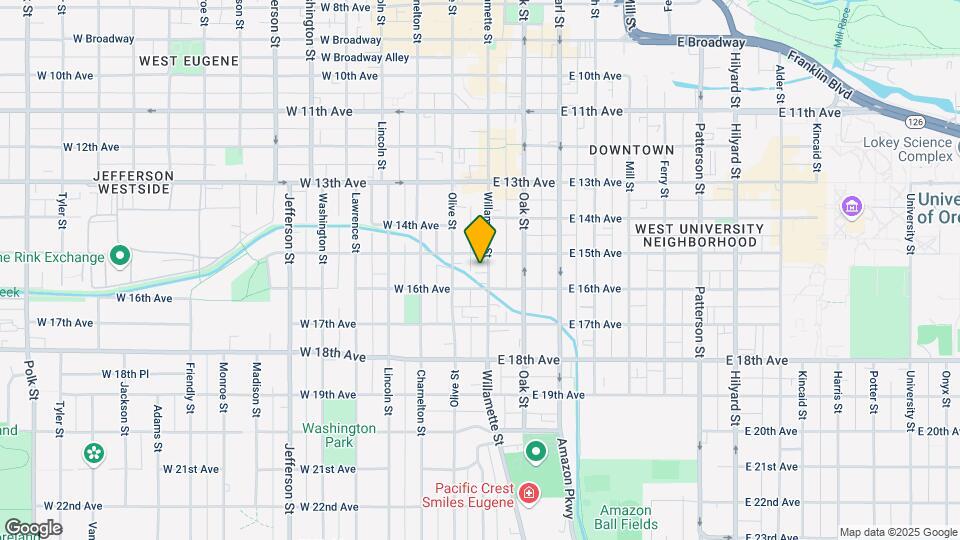 1546 Willamette St Map and Location Details