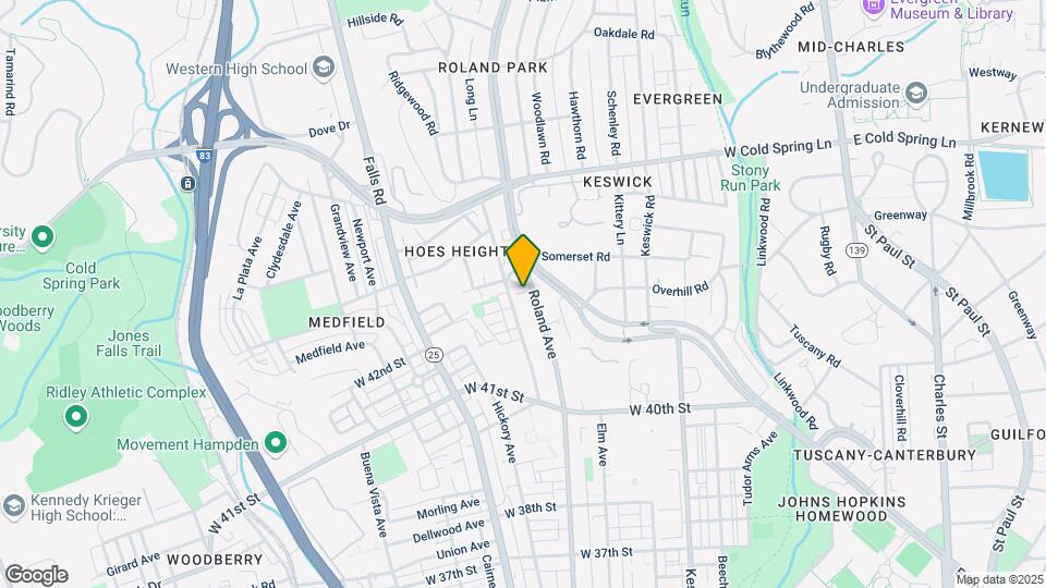 4204 Roland Ave Map and Location Details