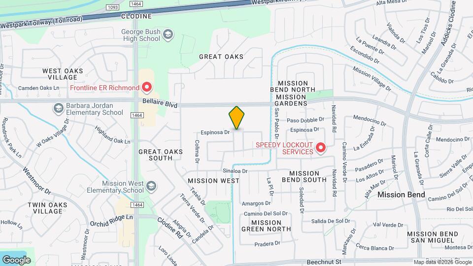 7207 Caracas Dr Map and Location Details