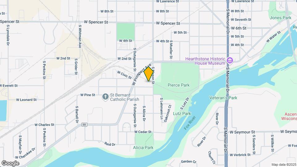 1316 W Rogers Ave Mapa y Detalles de la Ubicación