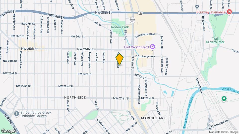 2304 N Houston St Map and Location Details