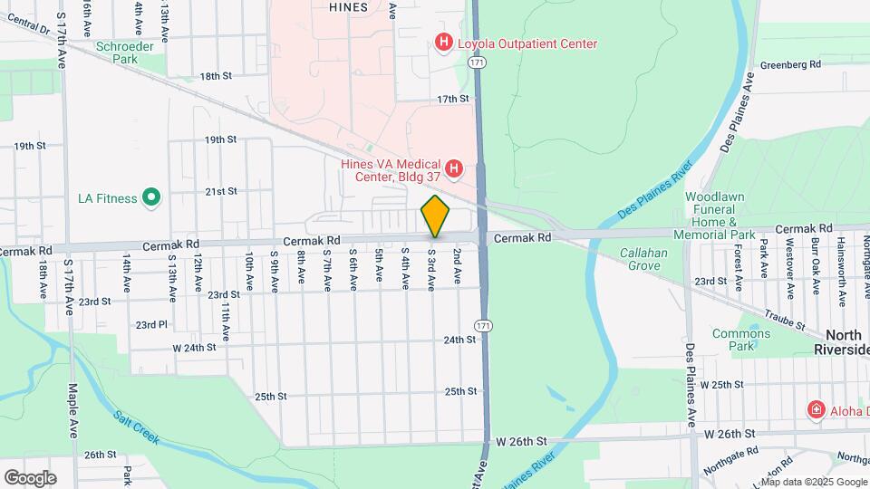 8459 W Cermak Rd Mapa y Detalles de la Ubicación