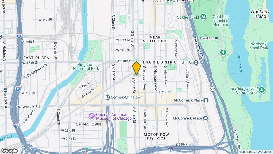 1933 S State St, Unit Cullerton Station Mapa y Detalles de la Ubicación