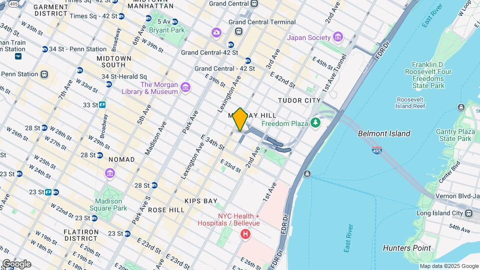 210 E 36th St Mapa y Detalles de la Ubicación