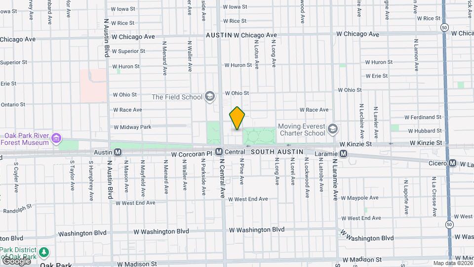 420 N Pine Ave Map and Location Details